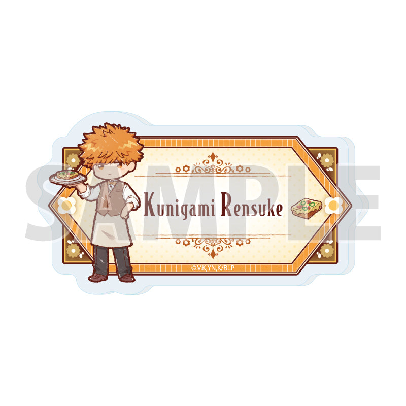 おなまえアクリルプレートバッジ ブルーロック 22 國神錬介 レトロカフェVer.(グラフアートイラスト)【予約商品】