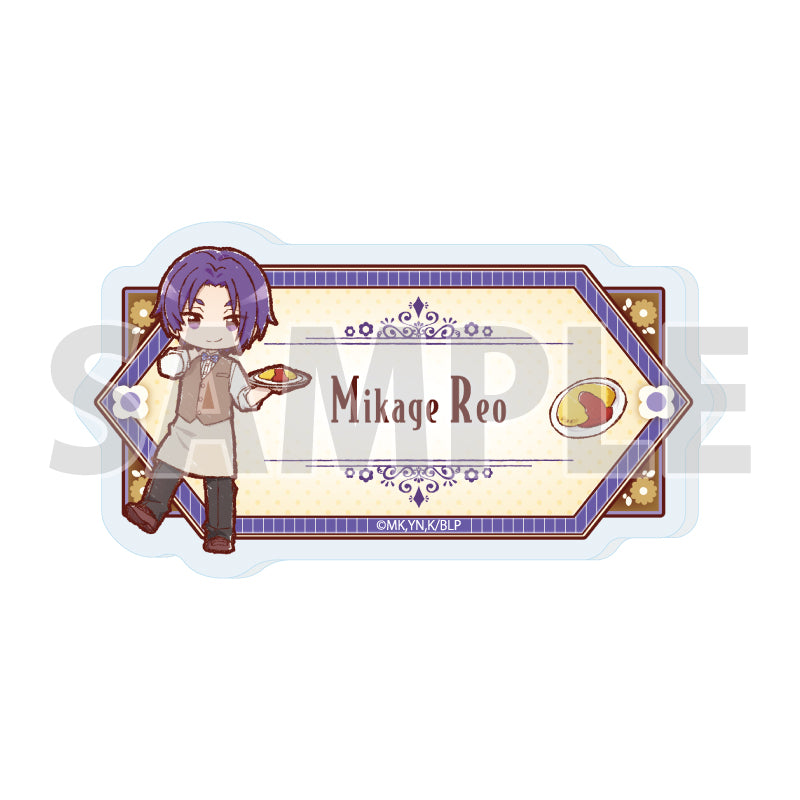 おなまえアクリルプレートバッジ ブルーロック 26 御影玲王 レトロカフェVer.(グラフアートイラスト)【予約商品】