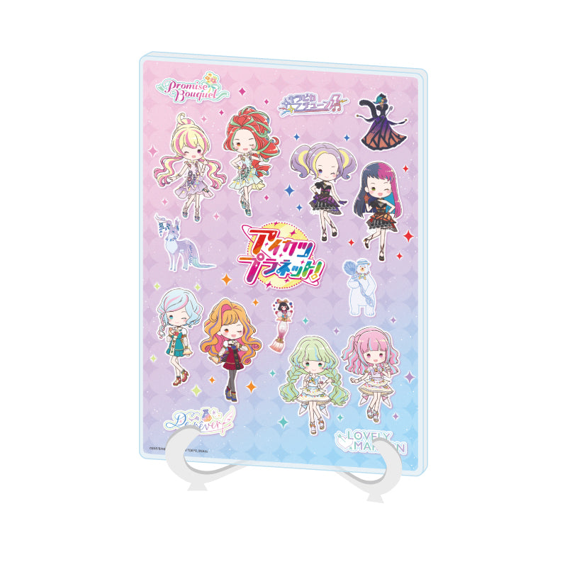 アクリルアートボード A5サイズ アイカツプラネット! 01 ユニットVer. 集合デザイン(グラフアートイラスト)【予約商品】