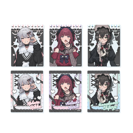 【Box/6】アクリルカード TOKYO6キャラクターズ 01 描き下ろしイラスト【予約商品】