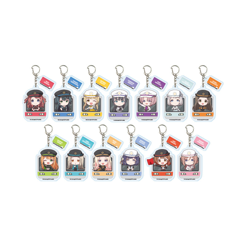 【Box/13】パーツ付きアクリルキーホルダー 学園アイドルマスター 03 駅員風衣装Ver.(ミニキャライラスト)
