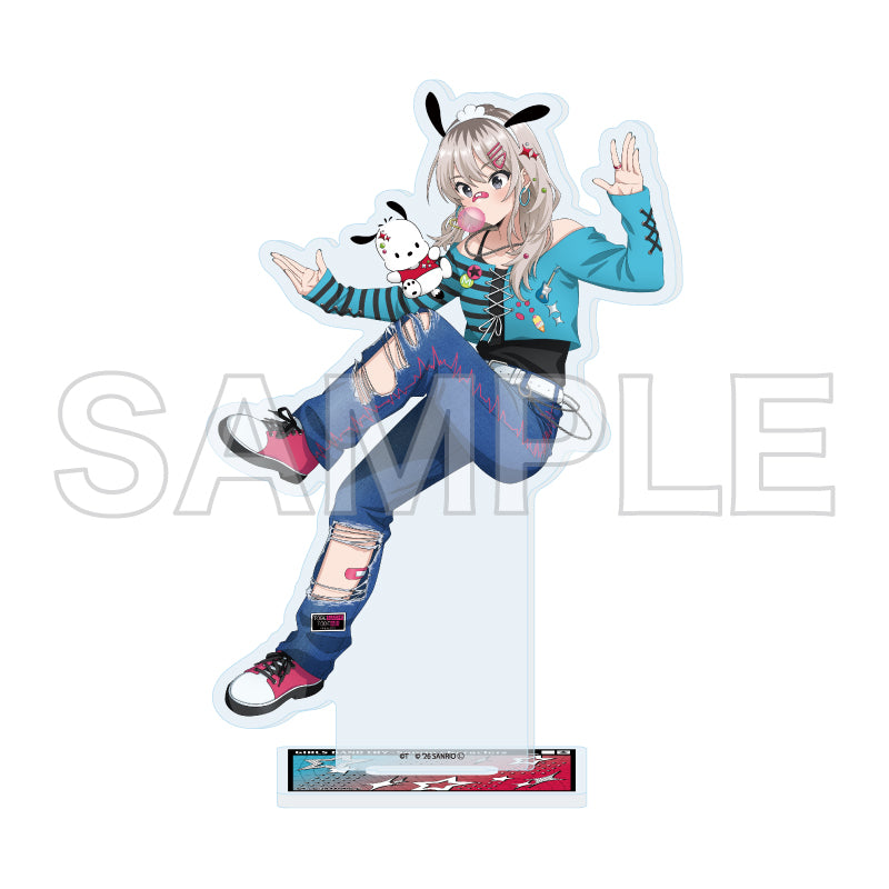 アクリルスタンド ガールズバンドクライ×サンリオキャラクターズ 20 河原木桃香×ポチャッコ(コラボイラスト)