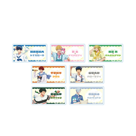【Box/7】おなまえアクリルプレートバッジ 忘却バッテリー×サンリオキャラクターズ 01 コラボイラスト【予約商品】