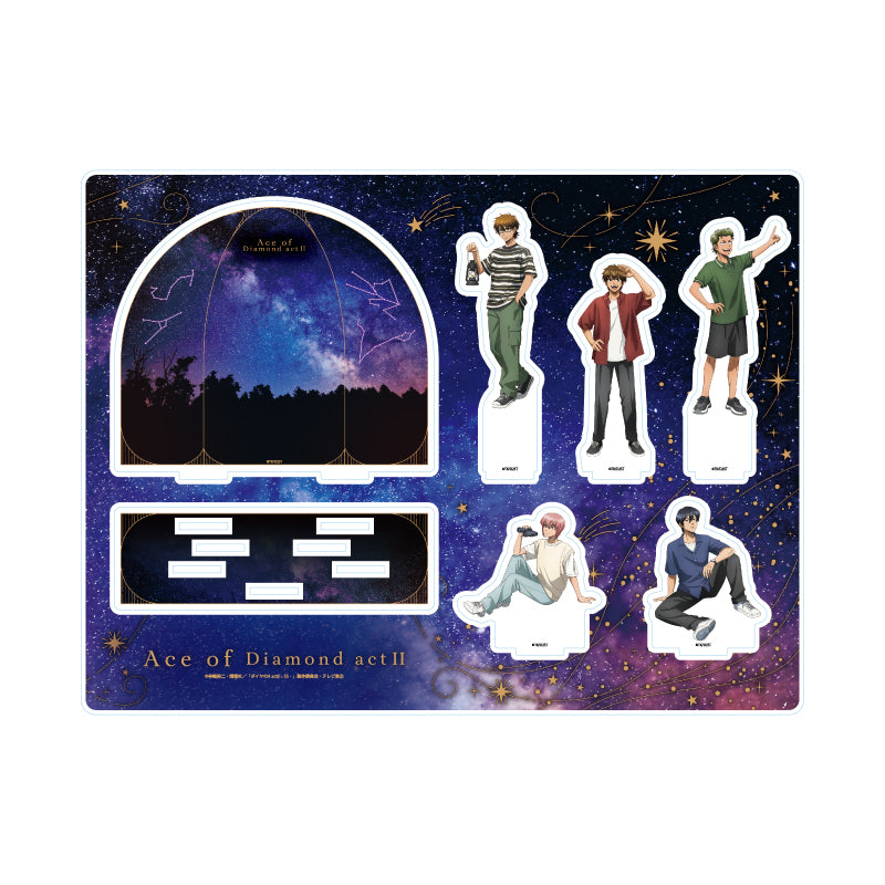 アクリルジオラマ ダイヤのA act II -Second Season- 04 集合デザイン 星座観測Ver.(描き下ろしイラスト)【予約商品】