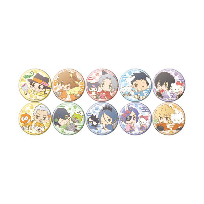 【Box/10】缶バッジ57ミリ 家庭教師ヒットマンREBORN!×SANRIO CHARACTERS 09 コラボイラスト【予約商品】
