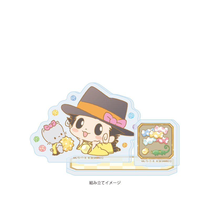 アクリルスタンドプレート 家庭教師ヒットマンREBORN!×SANRIO CHARACTERS 11 リボーン×ニャニィニュニェニョン(コラボイラスト)【予約商品】