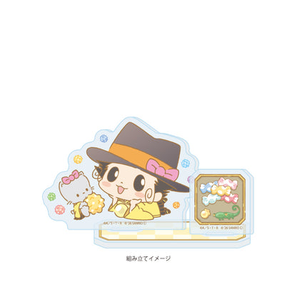 アクリルスタンドプレート 家庭教師ヒットマンREBORN!×SANRIO CHARACTERS 11 リボーン×ニャニィニュニェニョン(コラボイラスト)【予約商品】