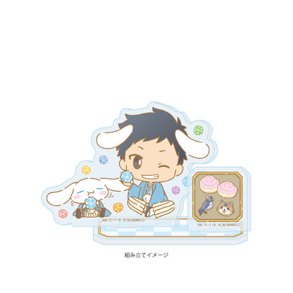 アクリルスタンドプレート 家庭教師ヒットマンREBORN!×SANRIO CHARACTERS 14 山本武×シナモロール(コラボイラスト)【予約商品】