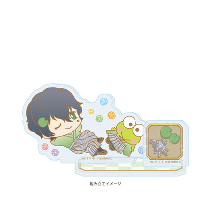 アクリルスタンドプレート 家庭教師ヒットマンREBORN!×SANRIO CHARACTERS 17 ランボ×けろけろけろっぴ(コラボイラスト)【予約商品】