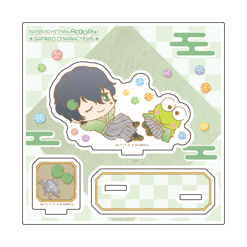 アクリルスタンドプレート 家庭教師ヒットマンREBORN!×SANRIO CHARACTERS 17 ランボ×けろけろけろっぴ(コラボイラスト)【予約商品】