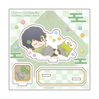 アクリルスタンドプレート 家庭教師ヒットマンREBORN!×SANRIO CHARACTERS 17 ランボ×けろけろけろっぴ(コラボイラスト)【予約商品】