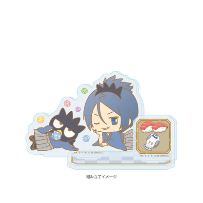 アクリルスタンドプレート 家庭教師ヒットマンREBORN!×SANRIO CHARACTERS 18 六道骸×バッドばつ丸(コラボイラスト)【予約商品】