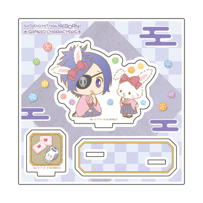 アクリルスタンドプレート 家庭教師ヒットマンREBORN!×SANRIO CHARACTERS 19 クローム髑髏×ウィッシュミーメル(コラボイラスト)【予約商品】