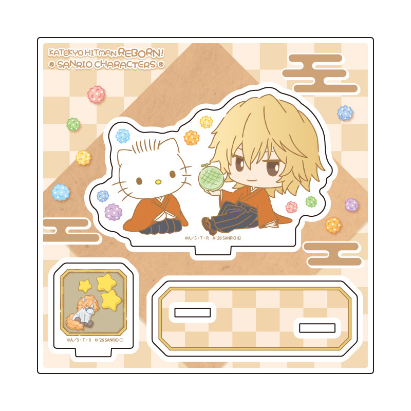アクリルスタンドプレート 家庭教師ヒットマンREBORN!×SANRIO CHARACTERS 20 ディーノ×ディアダニエル(コラボイラスト)【予約商品】