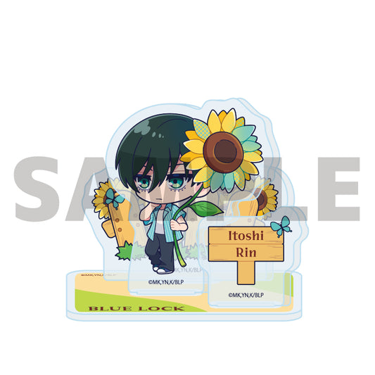 アクリルスタンドプレート ブルーロック 15 糸師凛 カラフルサンフラワーVer.(ミニキャライラスト)【予約商品】