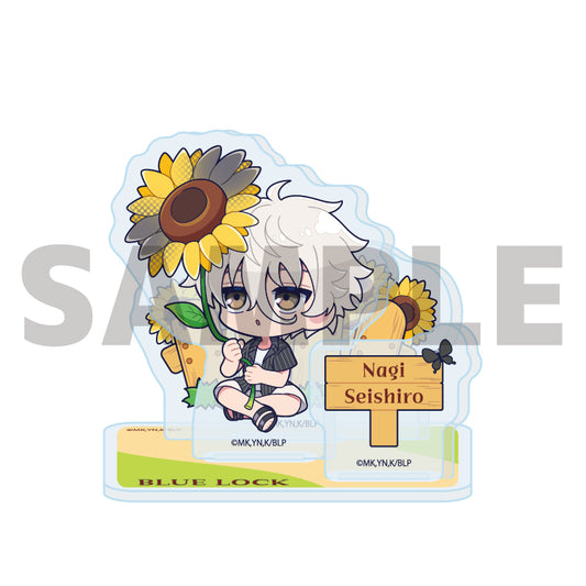 アクリルスタンドプレート ブルーロック 16 凪誠士郎 カラフルサンフラワーVer.(ミニキャライラスト)【予約商品】