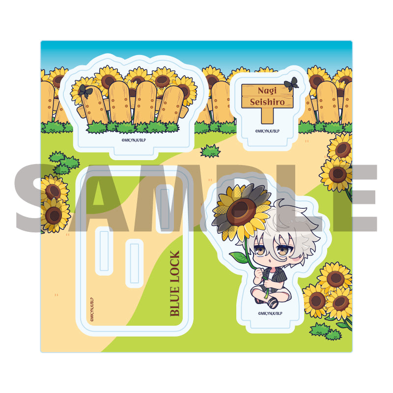 アクリルスタンドプレート ブルーロック 16 凪誠士郎 カラフルサンフラワーVer.(ミニキャライラスト)【予約商品】