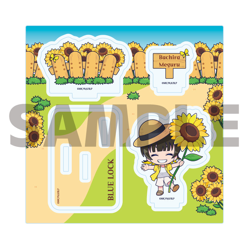 アクリルスタンドプレート ブルーロック 17 蜂楽廻 カラフルサンフラワーVer.(ミニキャライラスト)【予約商品】