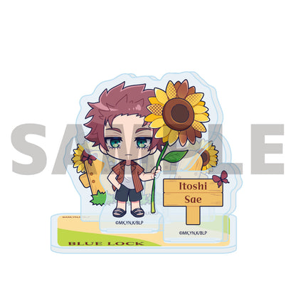 アクリルスタンドプレート ブルーロック 21 糸師冴 カラフルサンフラワーVer.(ミニキャライラスト)【予約商品】
