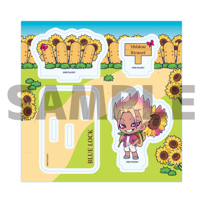 アクリルスタンドプレート ブルーロック 22 士道龍聖 カラフルサンフラワーVer.(ミニキャライラスト)【予約商品】