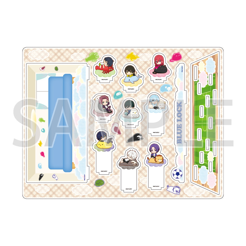 アクリルジオラマ ブルーロック 12 集合デザイン アニマルクッションVer.(ミニキャライラスト)【予約商品】