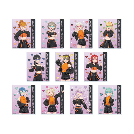 【Box/11】アクリルカード ラブライブ!スーパースター!! 03 ロックテイストVer.(描き下ろしイラスト)【予約商品】