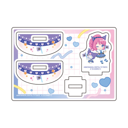 ゆらゆらアクリルスタンド アイカツスターズ!×サンリオキャラクターズ 02 桜庭ローラ×クロミ(コラボイラスト(ミニキャラ))【予約商品】