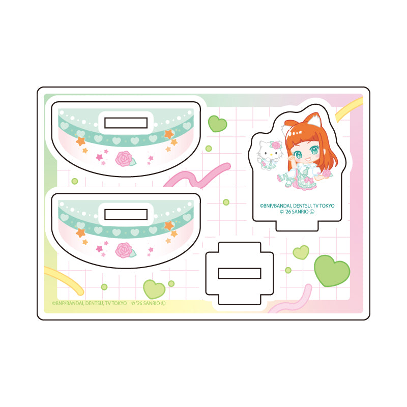 ゆらゆらアクリルスタンド アイカツスターズ!×サンリオキャラクターズ 04 早乙女あこ×チャーミーキティ(コラボイラスト(ミニキャラ))【予約商品】