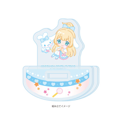 ゆらゆらアクリルスタンド アイカツスターズ!×サンリオキャラクターズ 07 白鳥ひめ×シナモロール(コラボイラスト(ミニキャラ))【予約商品】