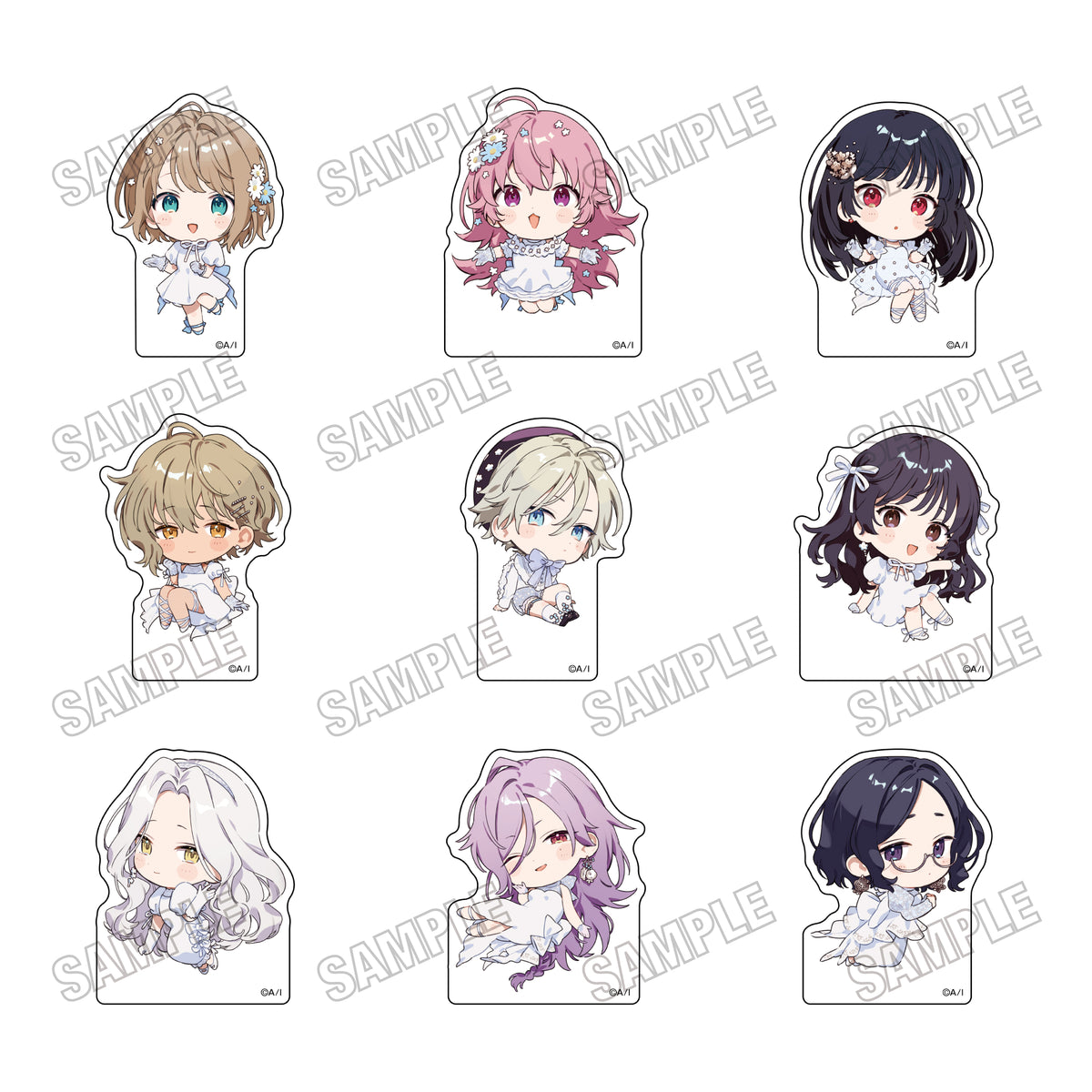 【Box/9】きみが死ぬまで恋をしたい 描き下ろしミニキャラアクリルブロックコレクション 8th Anniversary Ver.【予約商品】