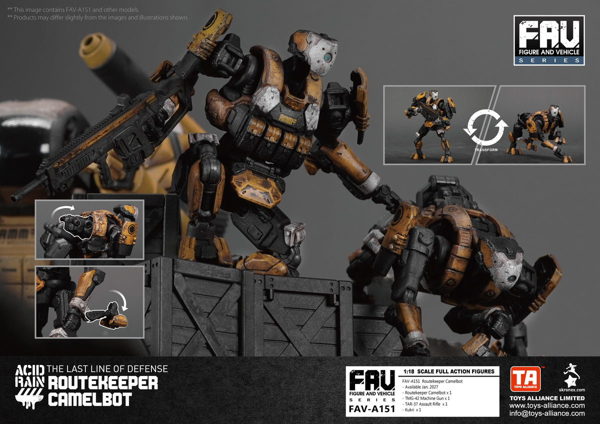 005_TOYS ALLIANCE LIMITED アシッドレイン 1/18スケール FAV-A151 ルートキーパー・キャメルボット【予約商品】