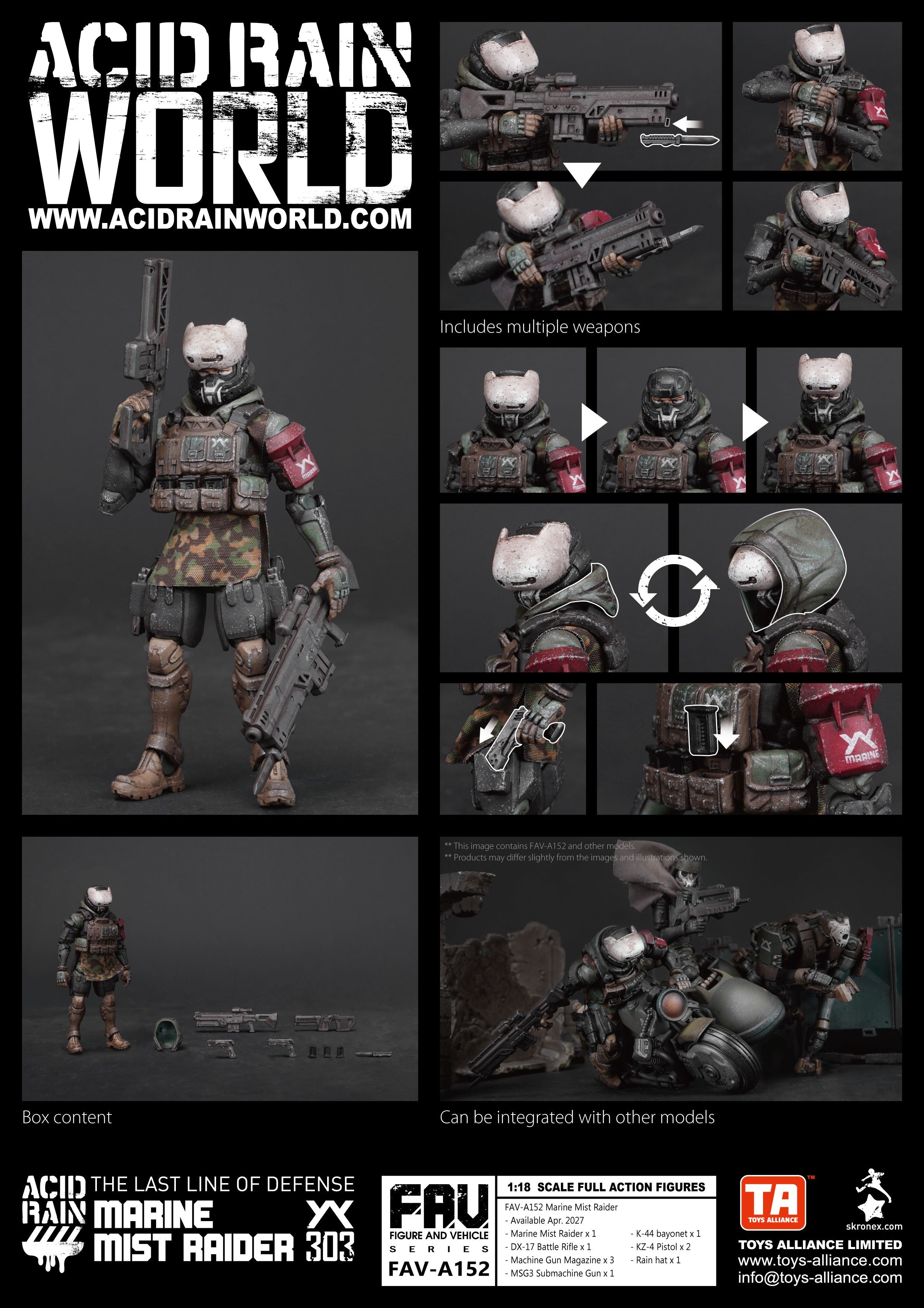 001_TOYS ALLIANCE LIMITED アシッドレイン 1/18スケール FAV-A152