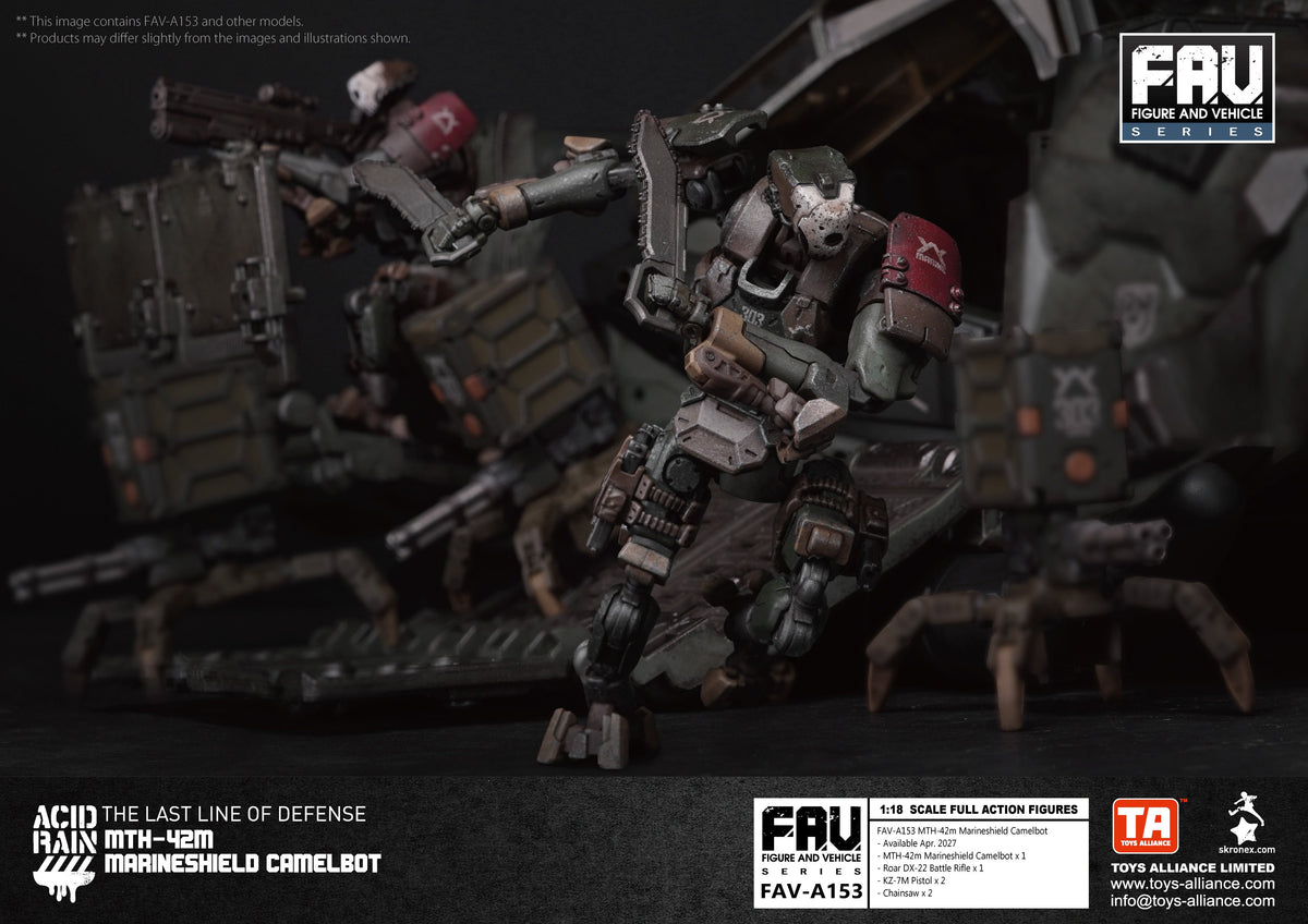 002_TOYS ALLIANCE LIMITED アシッドレイン 1/18スケール FAV-A153 MTH-42m マリーンシールド・キャメルボット【予約商品】