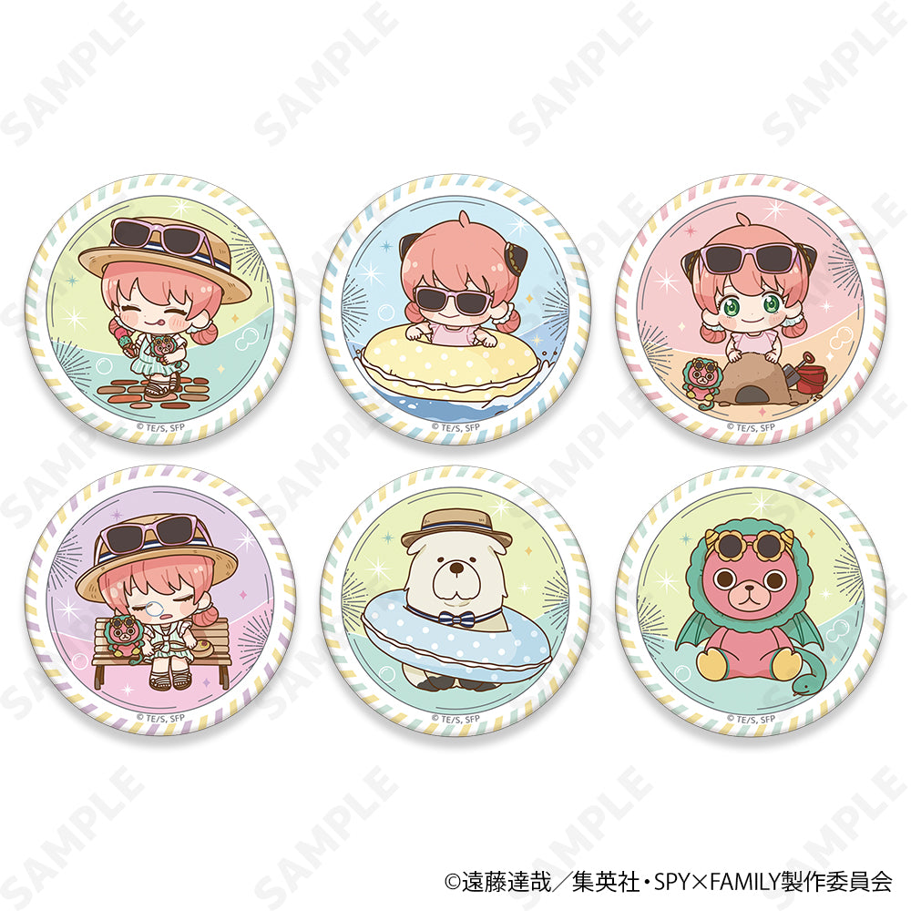 【Box/6】SPY×FAMILY トレーディング缶バッジ ミニキャラVer.[夏のおでけけ]【予約商品】
