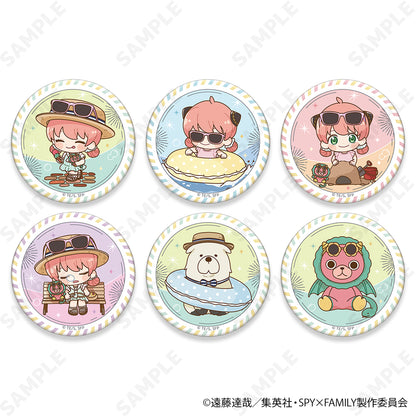 【Box/6】SPY×FAMILY トレーディング缶バッジ ミニキャラVer.[夏のおでけけ]【予約商品】