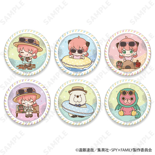 【Box/6】SPY×FAMILY トレーディング缶バッジ ミニキャラVer.[夏のおでけけ]【予約商品】