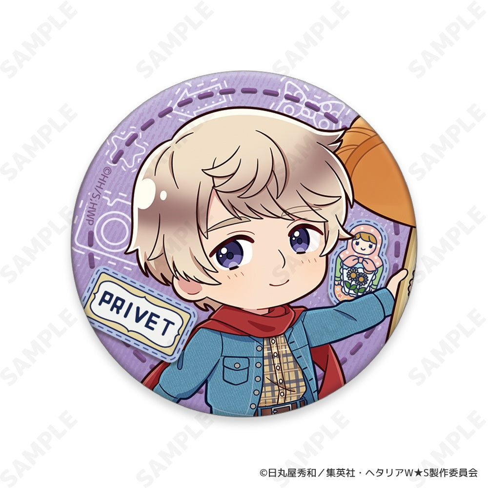 【Box/8】ヘタリア World☆Stars トレーディング缶バッジ-Greetings with Denim Style-[ドレセレmini]【予約商品】