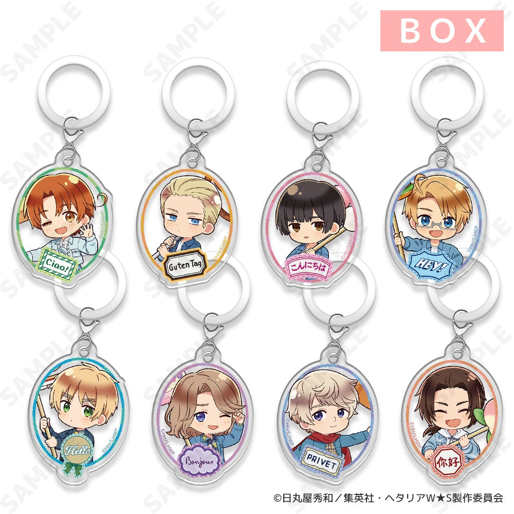 【Box/8】ヘタリア World☆Stars トレーディングわっかチャーム-Greetings with Denim Style-[ドレセレmini]【予約商品】