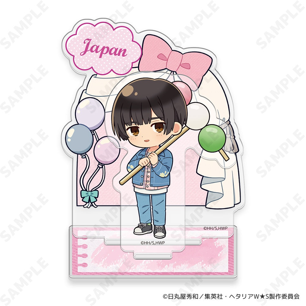 ヘタリア World☆Stars アクリルスタンド 3 日本-Greetings with Denim Style-[ドレセレmini]【予約商品】