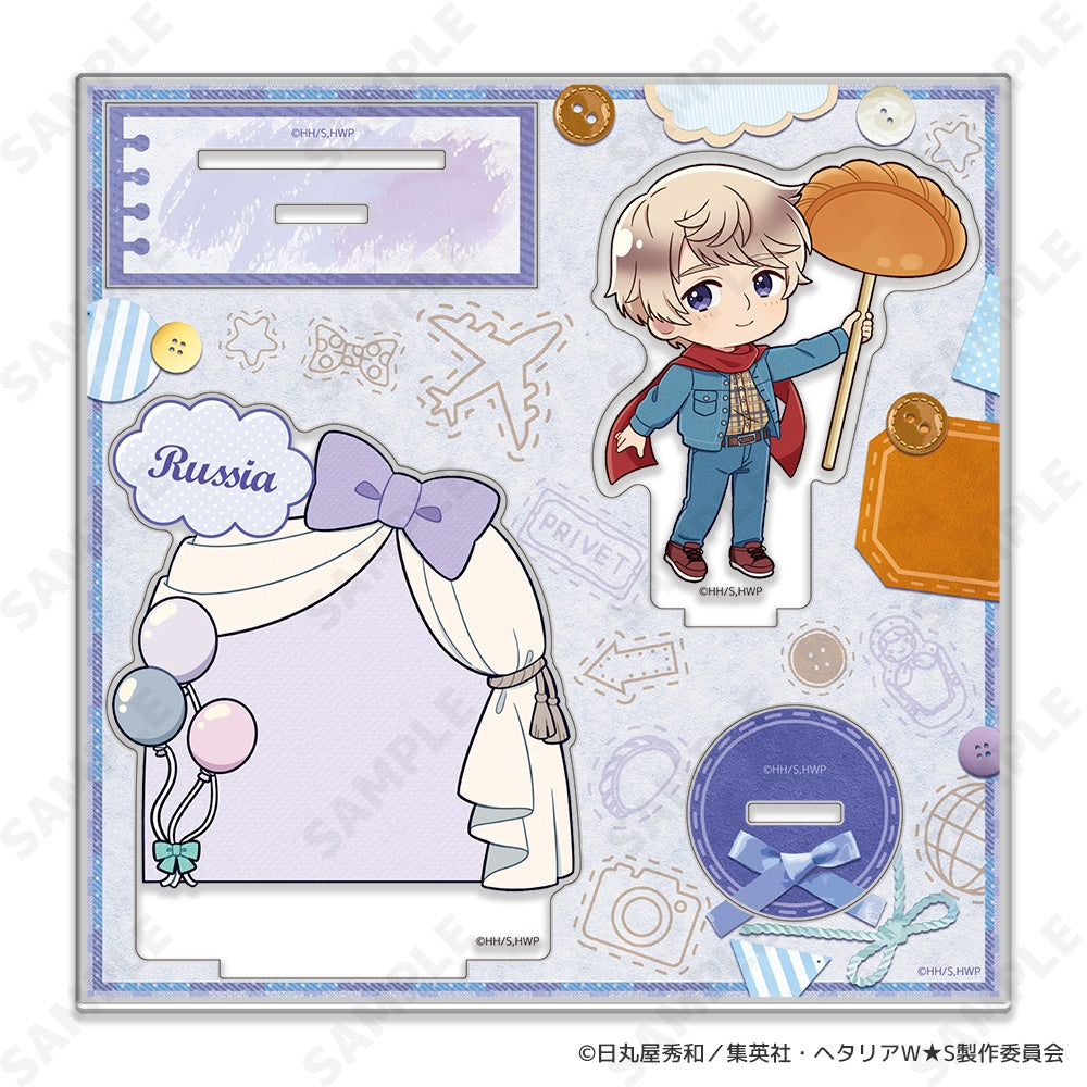 ヘタリア World☆Stars アクリルスタンド 7 ロシア-Greetings with Denim Style-[ドレセレmini]【予約商品】