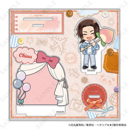 ヘタリア World☆Stars アクリルスタンド 8 中国-Greetings with Denim Style-[ドレセレmini]【予約商品】