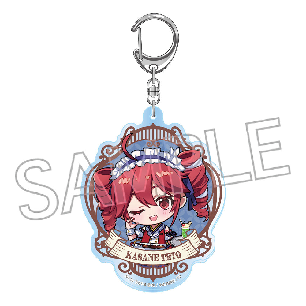 重音テト 和風モダンカフェ アクリルキーホルダー デフォルメB【予約商品】