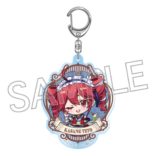 重音テト 和風モダンカフェ アクリルキーホルダー デフォルメB【予約商品】