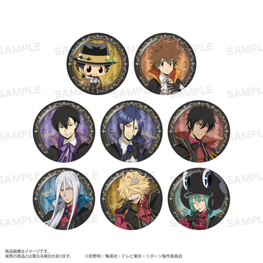 【Box/8】家庭教師ヒットマンREBORN! トレーディンググリッター缶バッジ Vampire Ver.