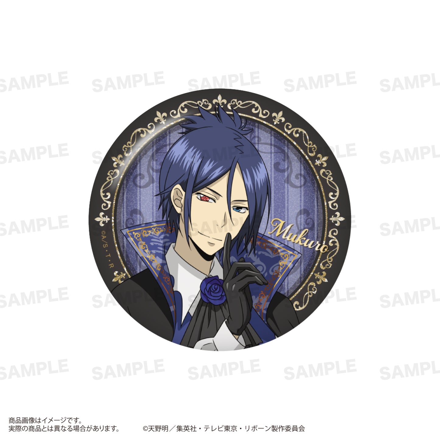 【Box/8】家庭教師ヒットマンREBORN! トレーディンググリッター缶バッジ Vampire Ver.