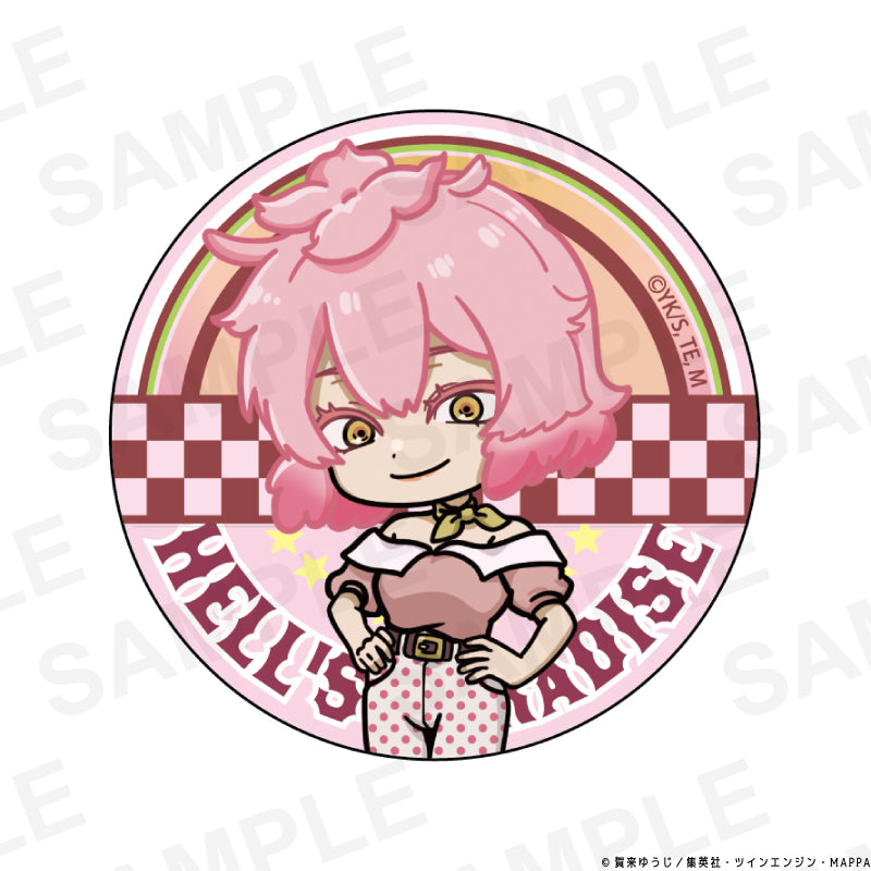 【Box/12】地獄楽 ミニキャラ トレーディング缶バッジ ロカビリーファッションVer.【予約商品】