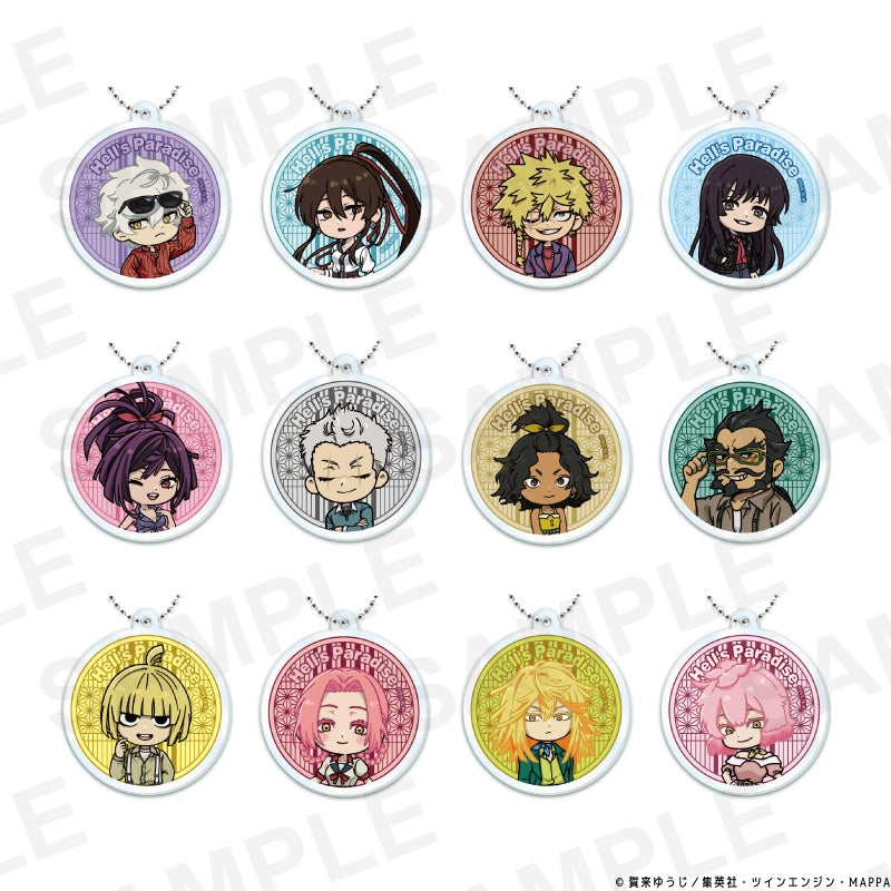 【Box/12】地獄楽 ミニキャラ トレーディングアクリルキーホルダー ロカビリーファッションVer.【予約商品】
