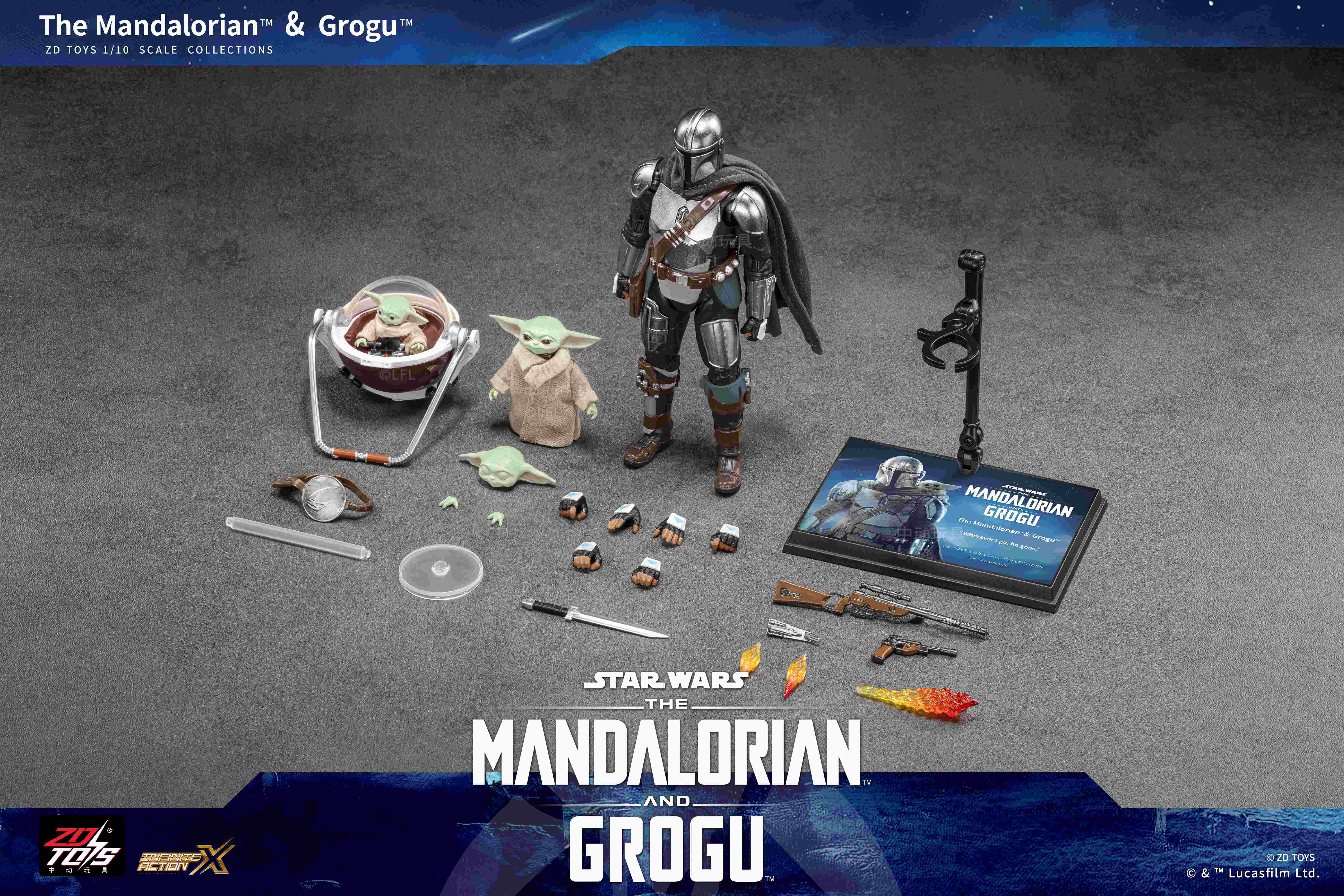スター・ウォーズ アクションフィギュア マンダロリアン&グローグー