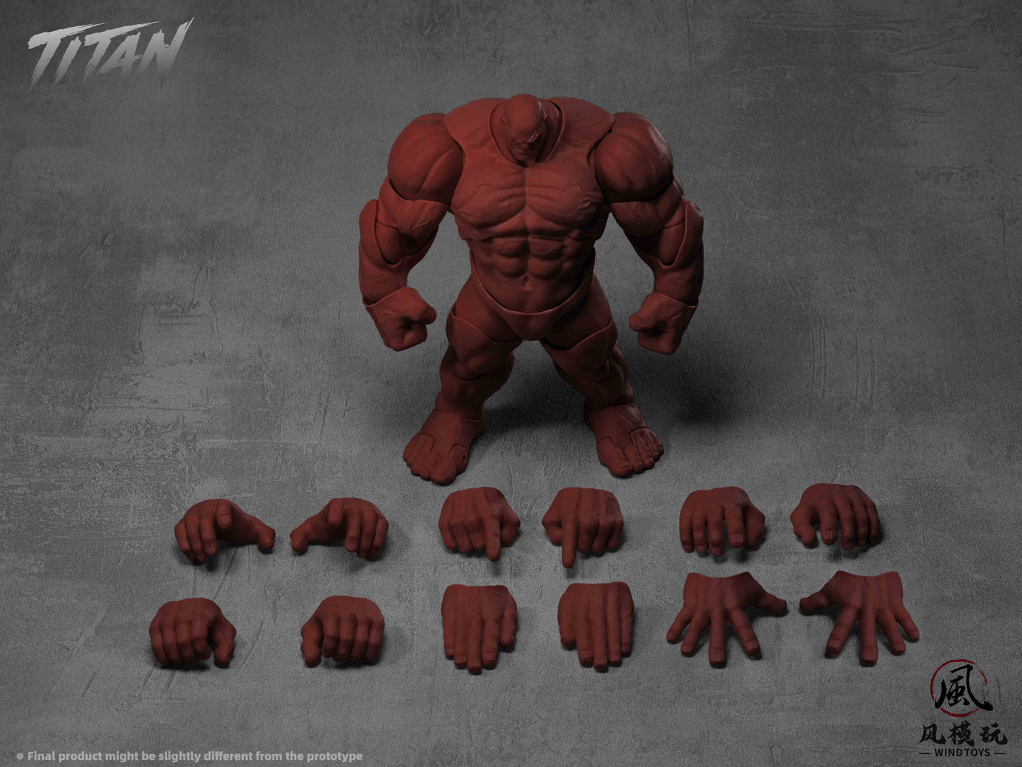 WIND TOYS 1/12スケール 可動フィギュア素体 タイタン FMW011 レッド【予約商品】
