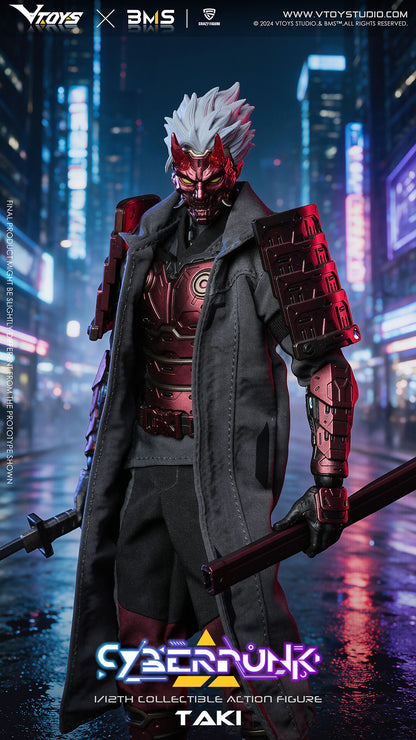VTOYS×BMS×CF Cyberpunk(サイバーパンク)シリーズ 侍 緋色の破暁 1/12スケール可動フィギュア【予約商品】